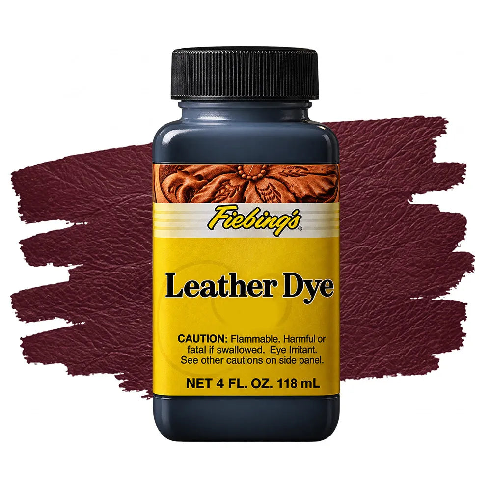 Fiebing's Leather Dye - Ciemnoczerwona farba do skóry - 118 ml – CraftPoint