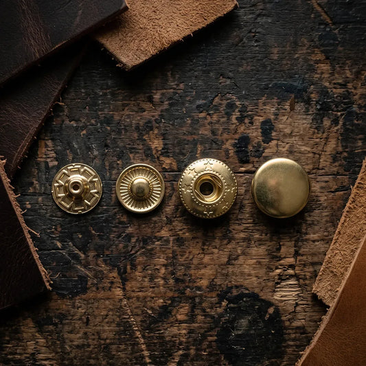 Napy (zatrzaski) 15mm - złote - 10 kompletów – CraftPoint