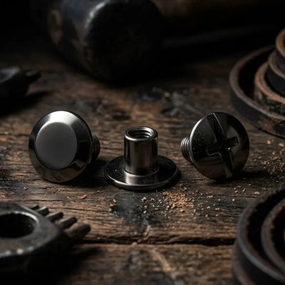Rivetti a vite 10/6mm – nichel nero – CraftPoint