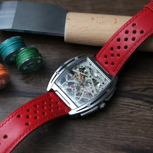 Skóra bydlęca 1.2 mm na paski do zegarka - Rosso – CraftPoint